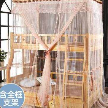 新品厂促子母床蚊帐双层上下铺一体15米12米实木儿V童双层床一体