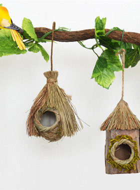极速New Hafnd-woven Birds Nest Natural Environmentally Cages