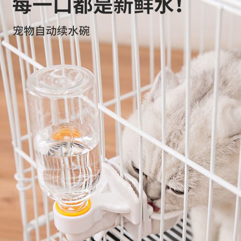 猫狗悬挂供水小碗宠物自动饮水器具不沾湿口鼻壁挂式喝水容器