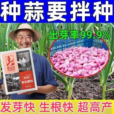 大蒜拌种肥快速生长防根腐生根催芽粒大苗爆大蒜专用生物有机肥