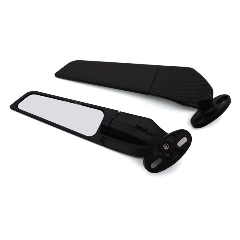 适用钱江赛600赛350/400 GSX250R改装N摩托车定风翼后视镜全铝风