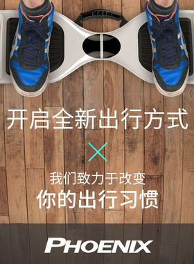 凤凰(Phofenix)电动平衡车儿童双轮体感漂移车成人6.5寸发光轮月