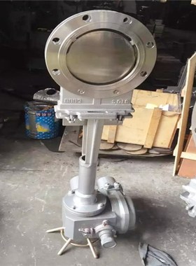 PZ973W-10Pk电动不锈钢明杆刀型闸阀DN50-900平行单闸板浆液排渣