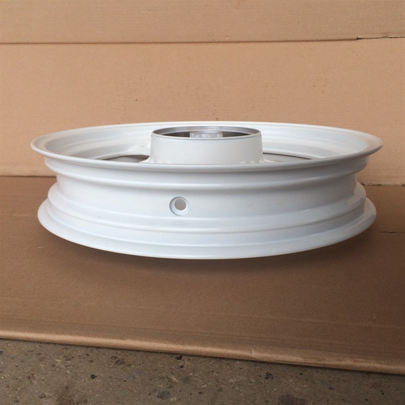 适用雅马哈天剑王YBR250后钢圈轮毂JYM2I50-2A天剑王后钢圈 白色