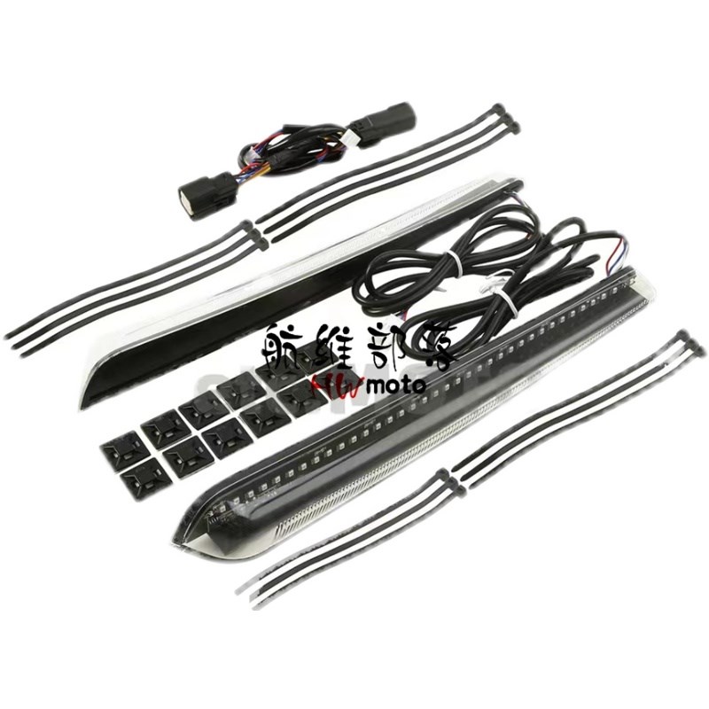 哈雷大滑翔街道CVO双灯st定制边箱LED灯边箱后箱灯侧灯条X14-23年