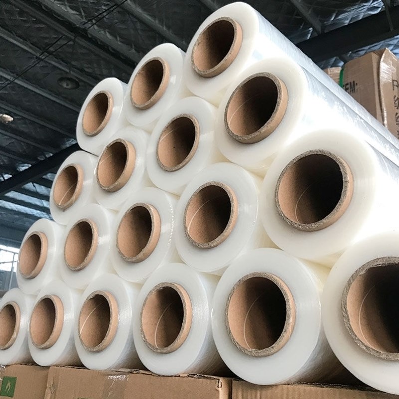 金虎缠绕膜打包膜50cm拉伸膜z包装膜工业用大卷保鲜膜薄膜保护膜