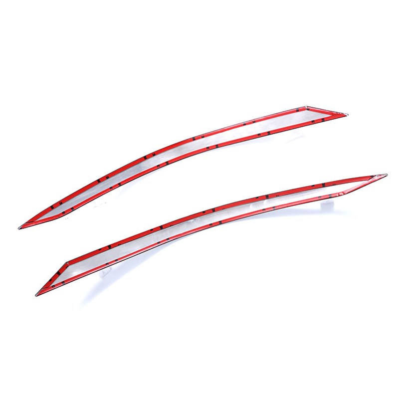 适用于22款e丰田Voxy 90系大灯饰条灯眉亮片不锈钢前灯框装饰用品