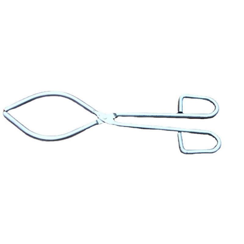 坩埚钳半圆口坩埚钳不锈钢坩埚钳加粗不锈钢优质耐用坩.埚夹热销