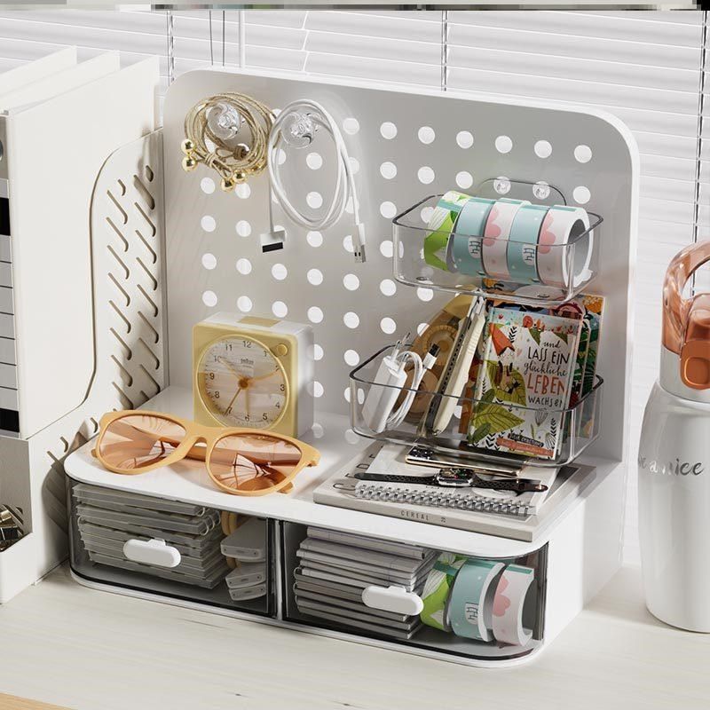 女生桌上工位神器桌面收纳盒抽屉式学生笔筒办公室置物架亚克力书,居家布艺,收纳盒,淘宝优惠券,粉丝福利购,淘宝优惠卷