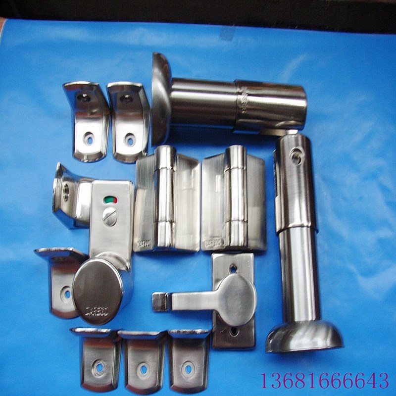 公共卫生间隔断配件套装 厕所洗手间隔断门合页五金不锈钢加厚