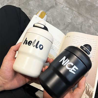简约316保温杯女生高颜值便携咖啡杯随行杯小巧不锈钢小众水杯子