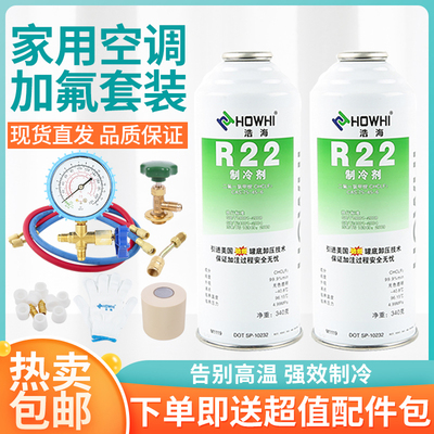 R22空调加氟工具套装22制冷剂液氟利昂雪种冷媒表冰种汽车家用