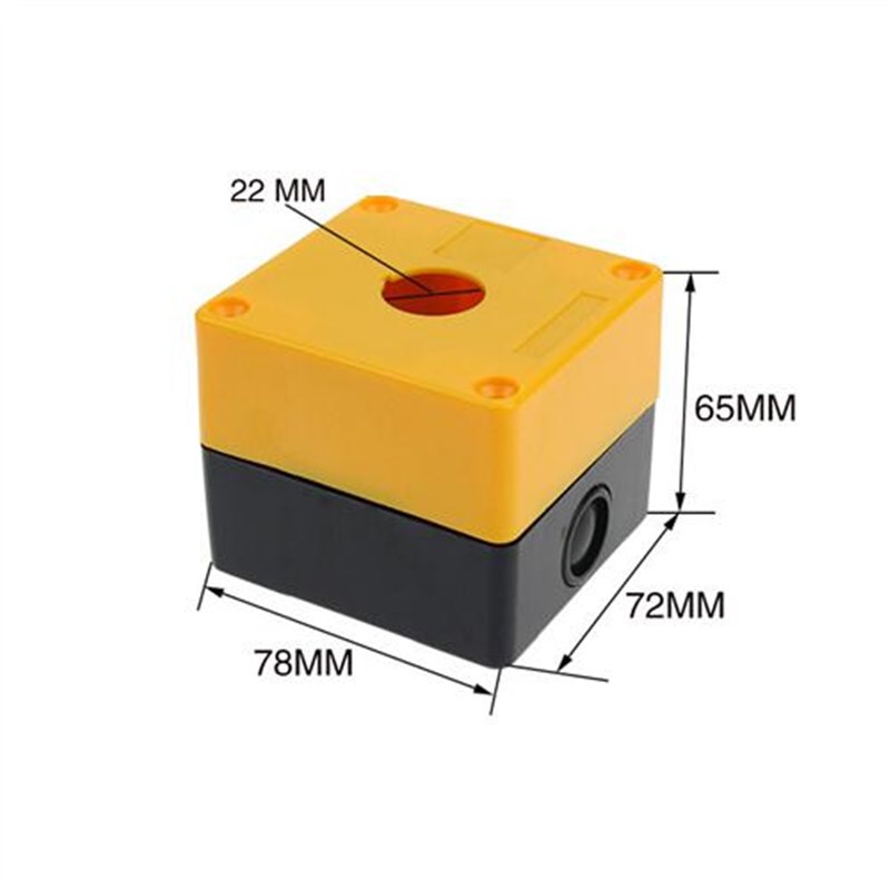 全新单孔按钮盒 1孔按钮盒1 一孔按钮盒 防水盒按钮开关控制盒