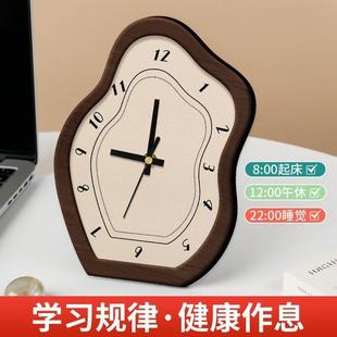 新中式 饰钟 复古高颜值客厅时钟家用摆台式 静音古典钟表桌面台钟装