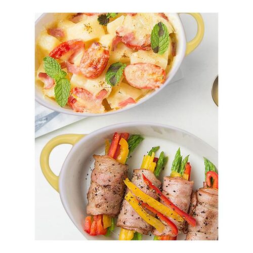 Ceramic Bowl Baking Pan Oval zBaking Bakeware Household West