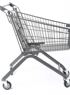 冰禹 BT-371 超市购物车 商场手推车E加厚理货车 灰色 80L标配(PV