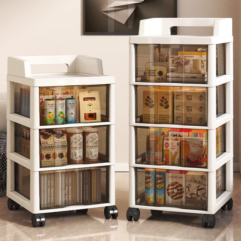 收纳柜抽屉式收纳置物架子多层塑料加厚办公室桌S下可移动文件置