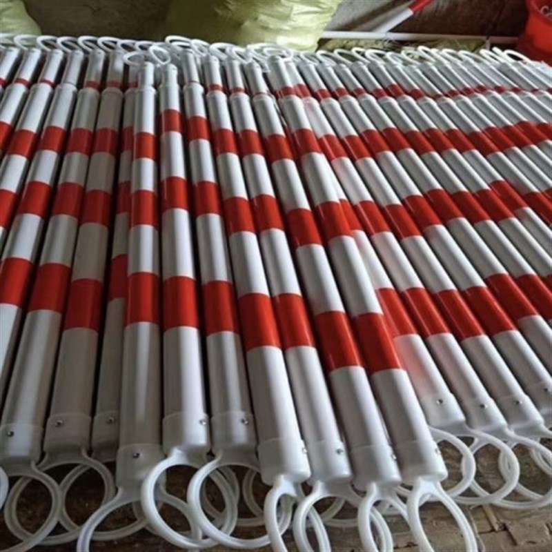 LM伸缩杆连接杆PVCs路锥警示杆伸缩杆路锥杆安全红白警示伸缩杆