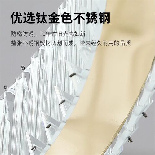 轻奢风水晶吊f灯客厅主灯高级感意式极简枝形餐厅灯吊燈chandelie