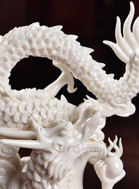 戴玉堂陶瓷龙摆件工艺品中式客厅桌面G家居饰品玄关酒柜电视柜装