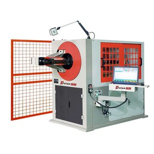 波浪形钢丝弧度弯丝 14mm五轴高速钢B筋数控弯箍机 万能弯丝机