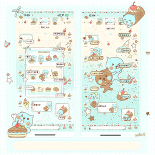 空投[薄巧酷儿]ThemePro主题3背景3气泡2键盘ios定制v主题卷码发