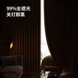 卧室阳台窗户遮阳神器魔术贴自粘简易隔热布 窗帘全遮光免打孔安装