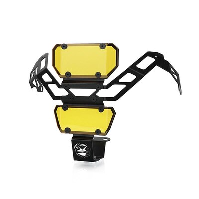 适用春风450MTk 24款改装大灯罩前大灯保护罩亚克力板变色护框配