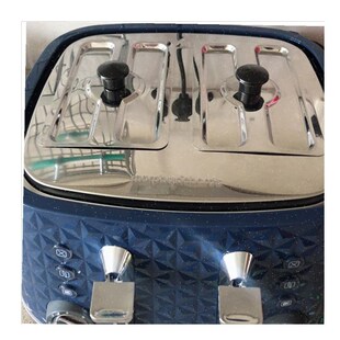 l适配摩飞吐司e机烤面包机防尘盖 多士炉不锈O钢盖子 烤面包机防