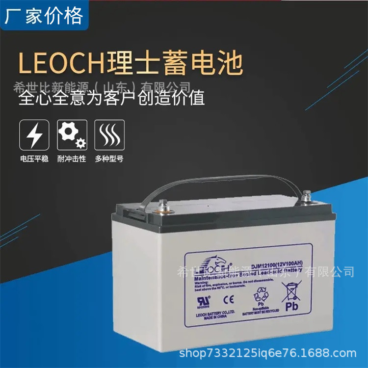 LEOCH理士蓄电池12V100AH铅酸免维护 DJM12-100直流屏UPS/EPS电源