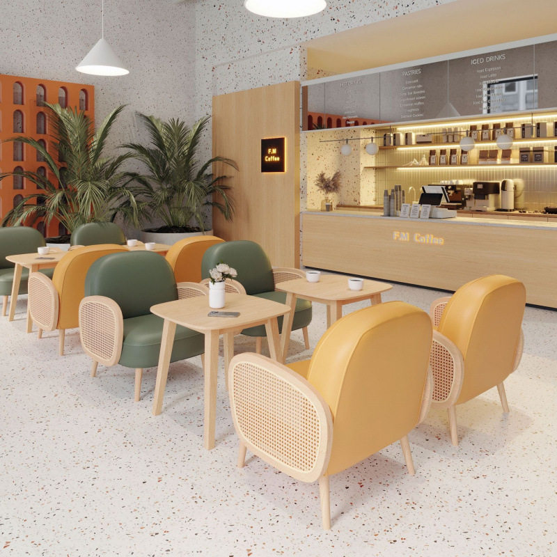 咖啡厅休闲沙发卡座接待洽谈奶茶店蛋糕甜品店桌椅书吧休息区组合,商业/办公家具,沙发,淘宝优惠券,粉丝福利购,淘宝优惠卷