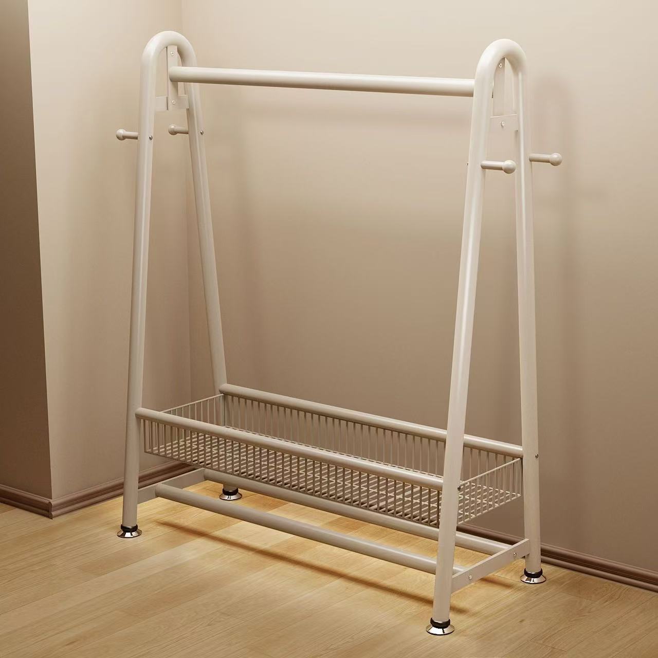 衣架落地立式家用卧室内挂衣服架子宿舍特厚加高