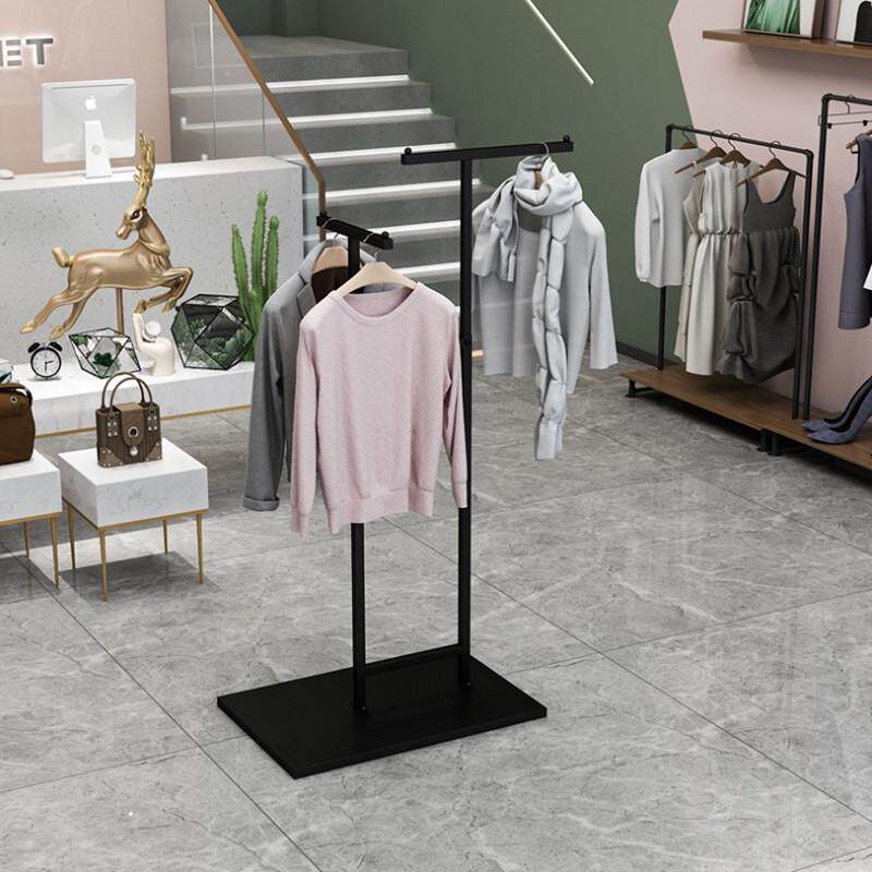 轻奢个性男女服装店中岛展示架可调节高低正面挂架落地升降衣服架