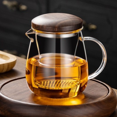 加厚大容量玻璃内胆茶水分离泡茶壶耐热功夫茶具日式玻璃冲茶器