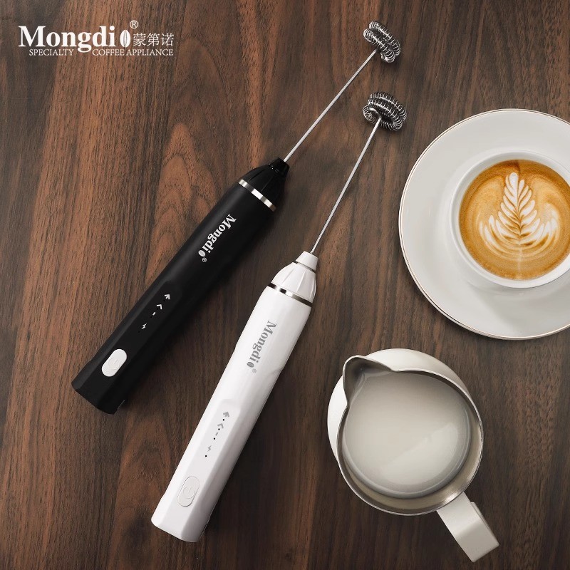 Mongdio咖啡打奶泡器牛奶打泡器手持奶泡机打发搅拌器电动搅拌棒