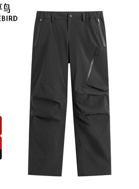【AIRxPEACE】太平鸟男装工装休闲裤冬新款黑色宽松裤子B2GLF4483