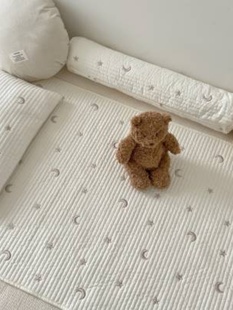 婴儿床床笠纯棉类儿童床单新生儿宝宝床褥垫拼接床垫套夹棉床盖
