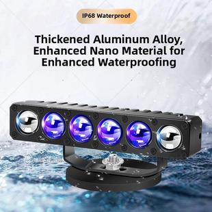 六个灯珠四个直接超亮高功率聚光灯远程激光炮车卡车外部中网格隐