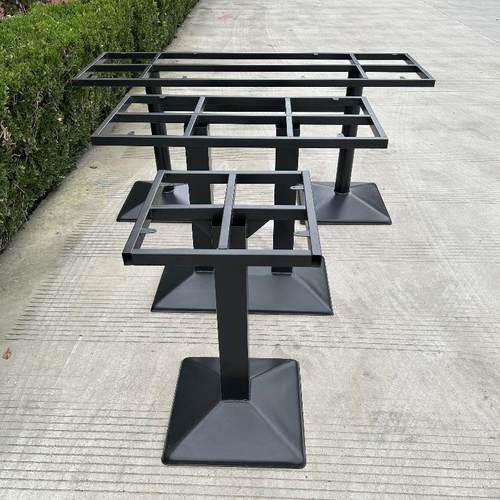 铸铁桌腿铁制支架工艺桌脚岩板台架餐桌茶台不锈钢脚架大理石桌架