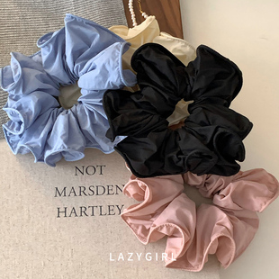 春夏奶油色系发绳ins赵露思许妍同款 女 基础简约大肠发圈2025新款