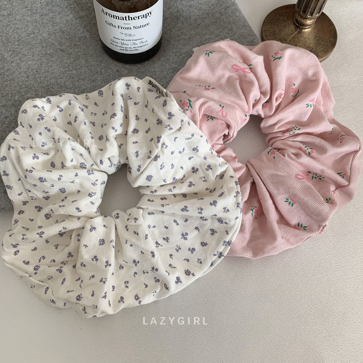 可可爱爱~碎花大肠发圈女韩系新