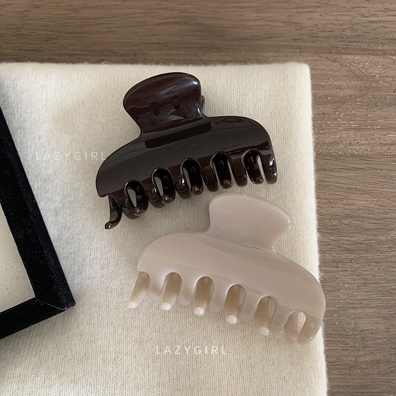 韩版简约果冻色发夹洗澡防水发饰