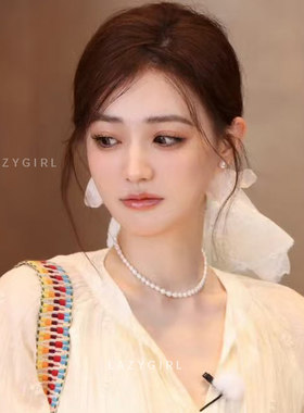 南韩欧尼~法式慵懒蕾丝方巾发圈