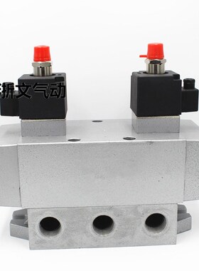 K35D2H-10三位五通电控滑阀 气动换向阀3分3/W8 DC24V