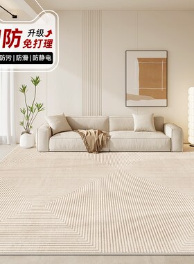 地毯客厅202h4新款轻s奢高级沙发地垫免洗可擦茶几大面积卧室简约