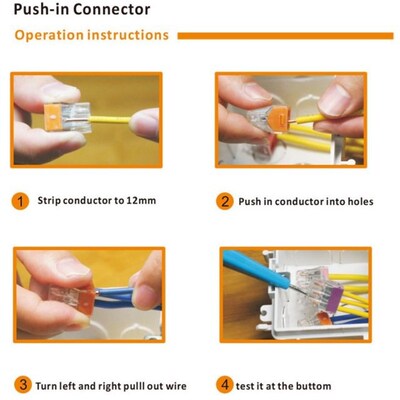 (100pcs/lot) PCT-108 ( 773-10z8) 8P push wire wiring connect