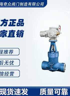 Z960 2Y-P54140V高温高压电动合金闸阀M 法兰球磨铸铁防腐不锈钢