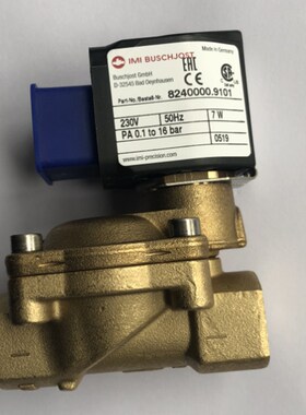 8241300.9101.024.00t宝硕电磁阀Buschjost隔膜阀DN20 3/4 NPT现