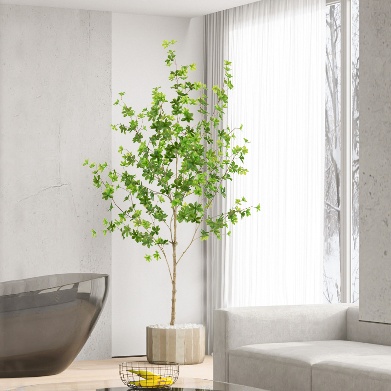 极速北欧ins风仿真植物吊钟树大型仿生J绿植室内家居盆栽落地装饰