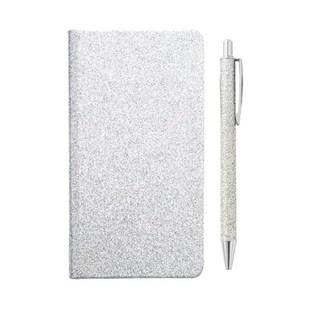 Glitter Powder A6 Notebook with Pen Set Thick ClaUssic Premi